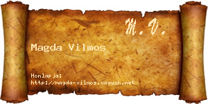 Magda Vilmos névjegykártya